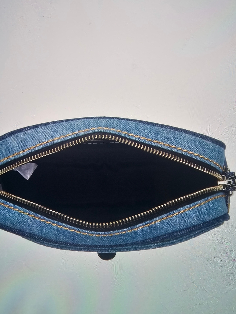 Marc Jacobs Two-Tone Denim Crossbody Camera Bag in Light Blue - Picture 4 of 7